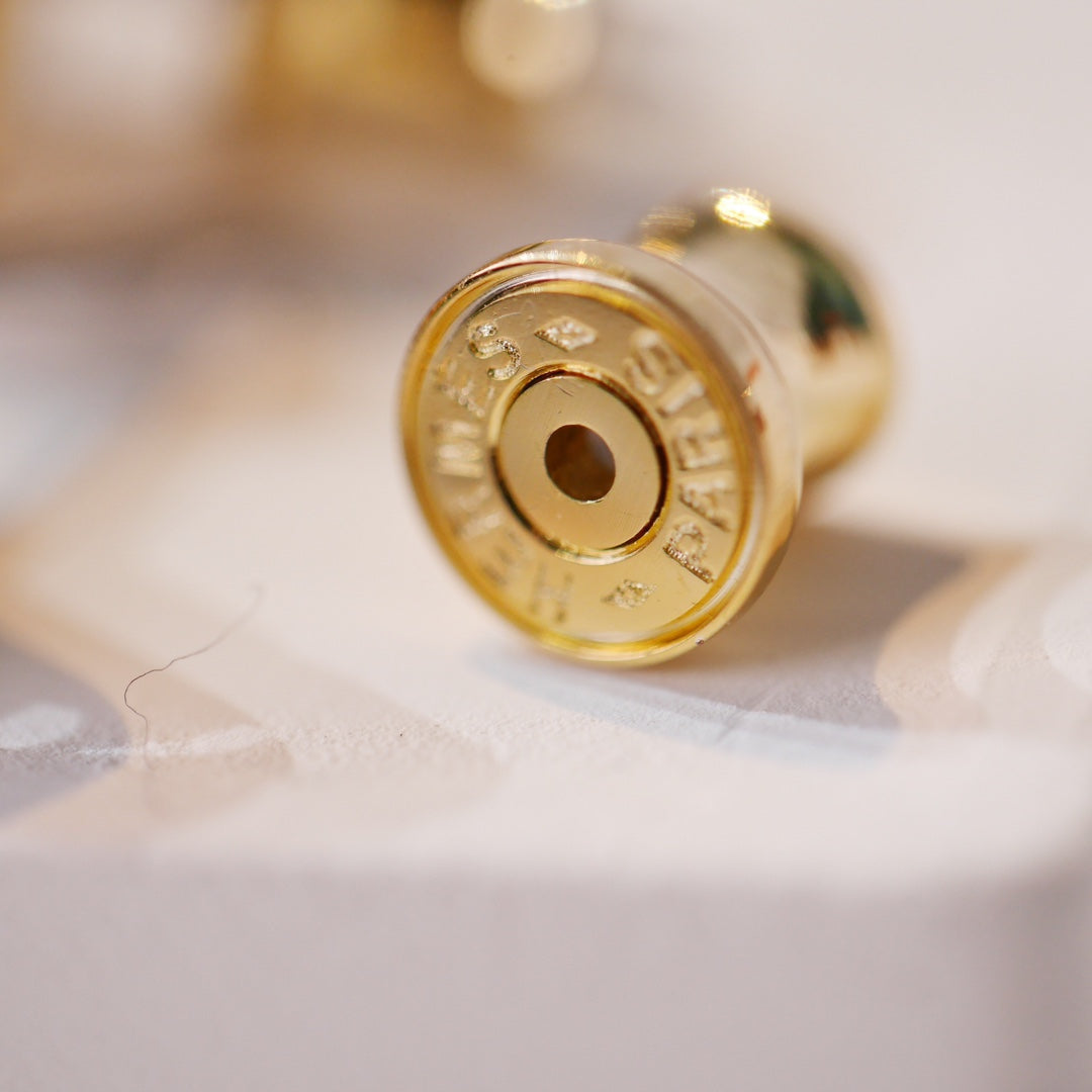 ¡®Dream¡¯MINI POP H GOLD EARRINGS GREY