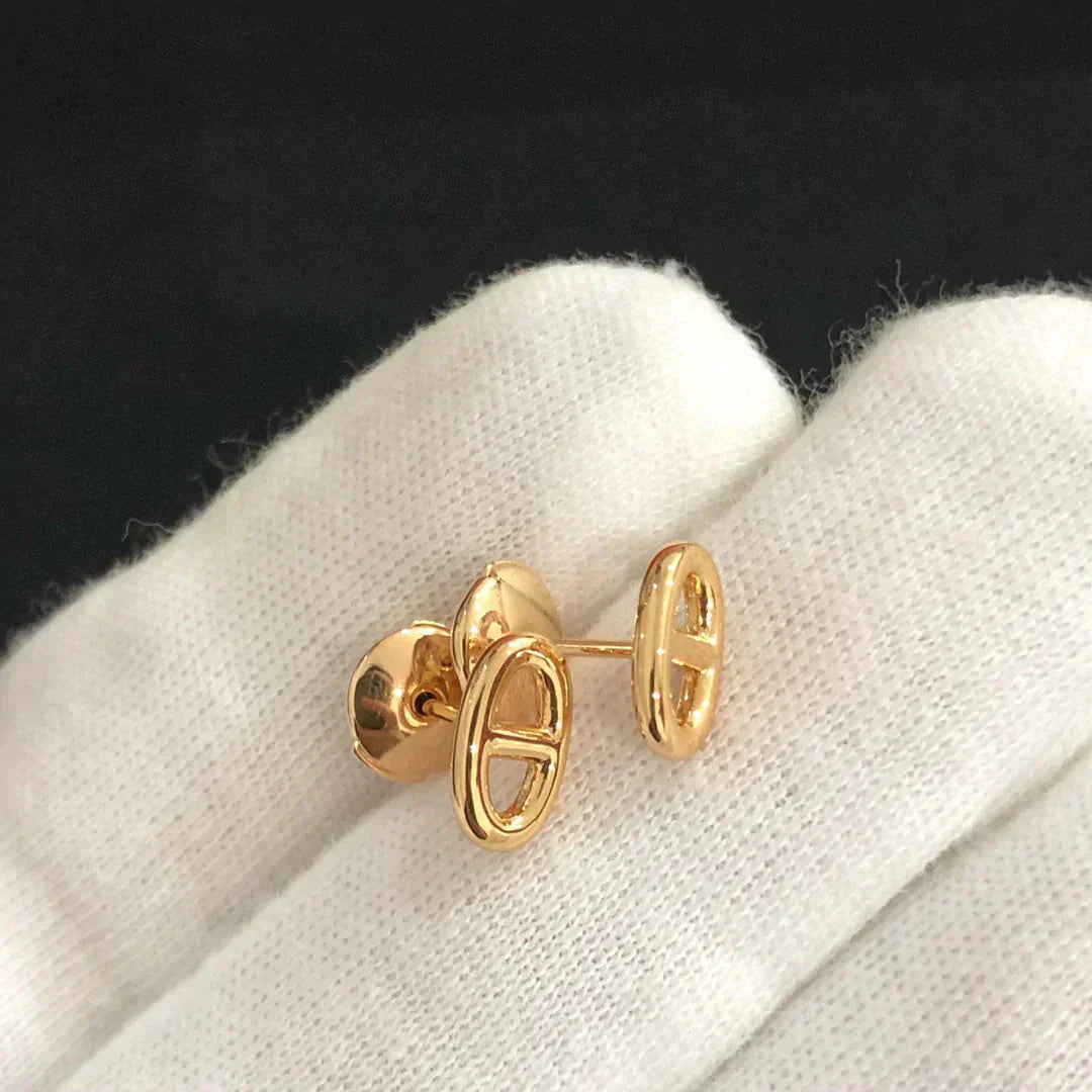 ¡®Dream¡¯CHAINE SMALL EARRINGS GOLD AND SILVER