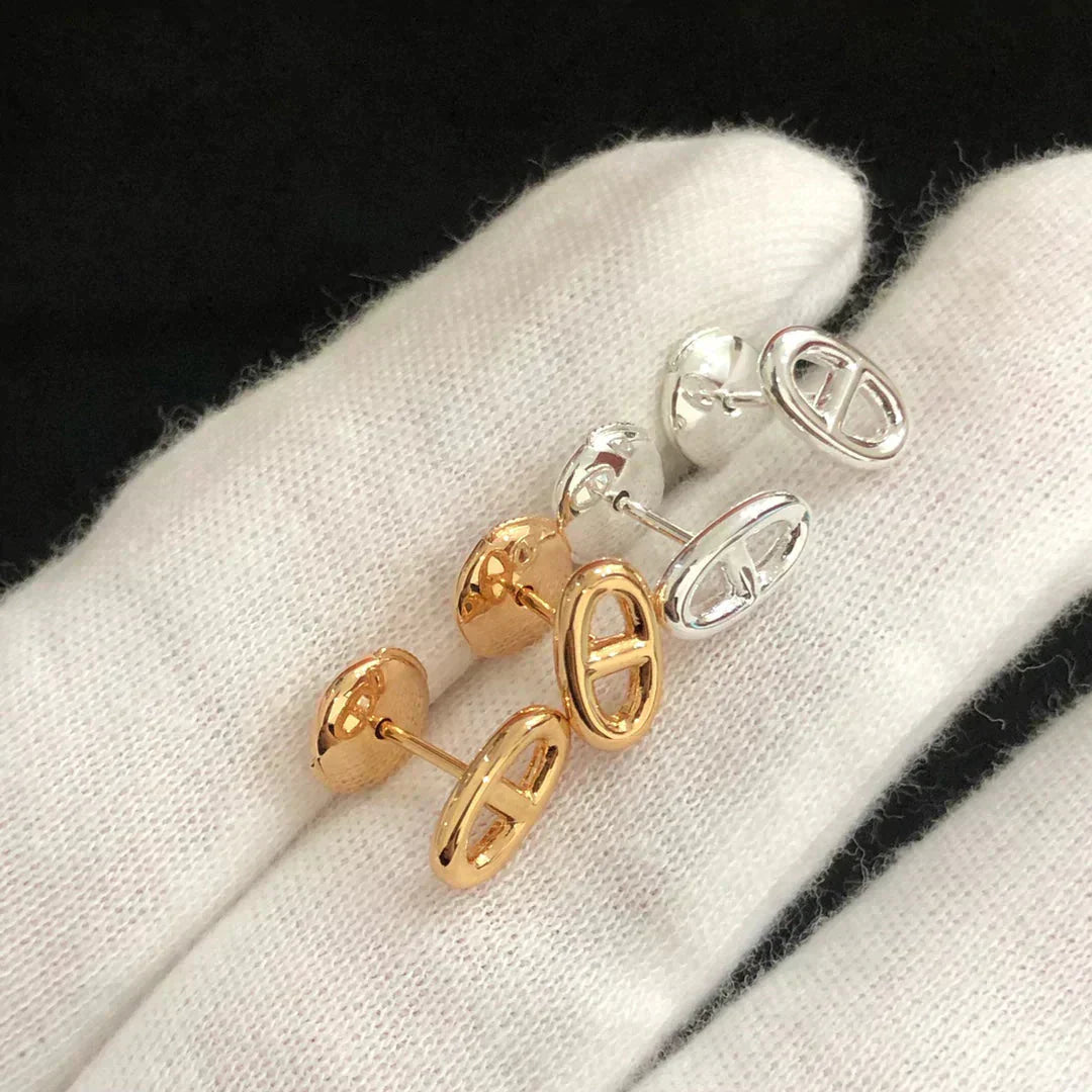 ¡®Dream¡¯CHAINE SMALL EARRINGS GOLD AND SILVER