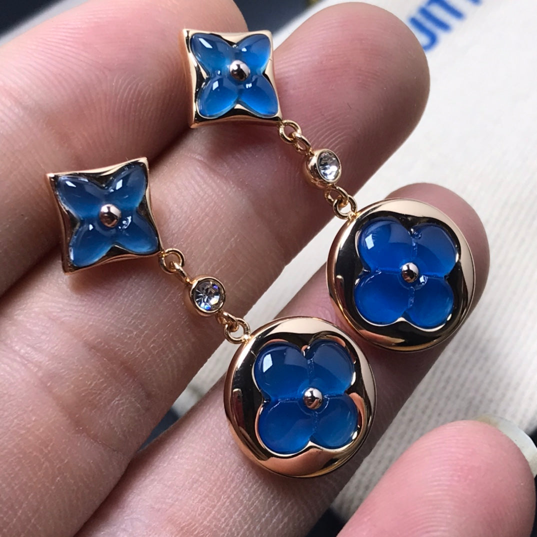 ¡®Dream¡¯STAR AND SUN AGATE DIAMOND EARRINGS