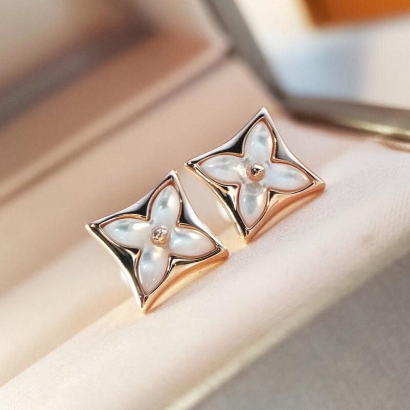 ¡®Dream¡¯STAR MOP PINK GOLD EARRINGS