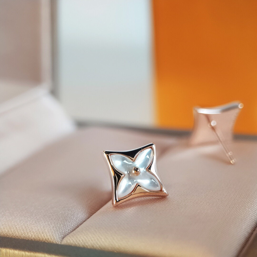 ¡®Dream¡¯STAR MOP PINK GOLD EARRINGS