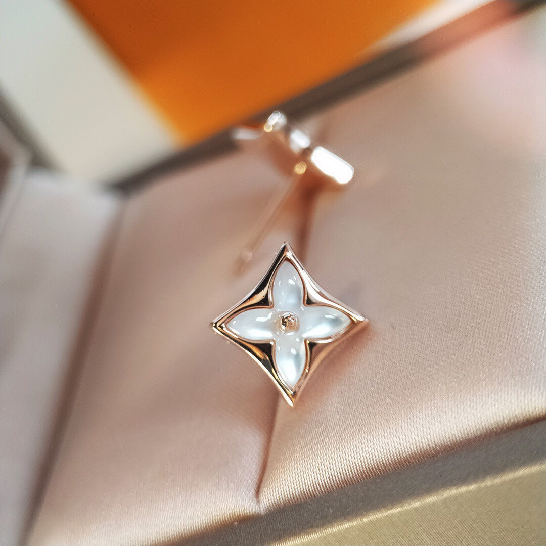 ¡®Dream¡¯STAR MOP PINK GOLD EARRINGS
