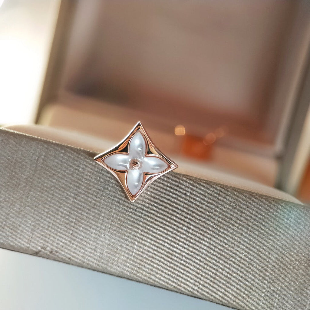 ¡®Dream¡¯STAR MOP PINK GOLD EARRINGS