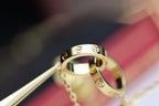 ¡®Dream¡¯LOVE NECKLACE DOUBLE RING GOLD