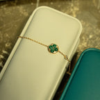 „Dream“-Sonnen-MALACHIT-1-DIAMANT-ROSÉGOLD-ARMBAND