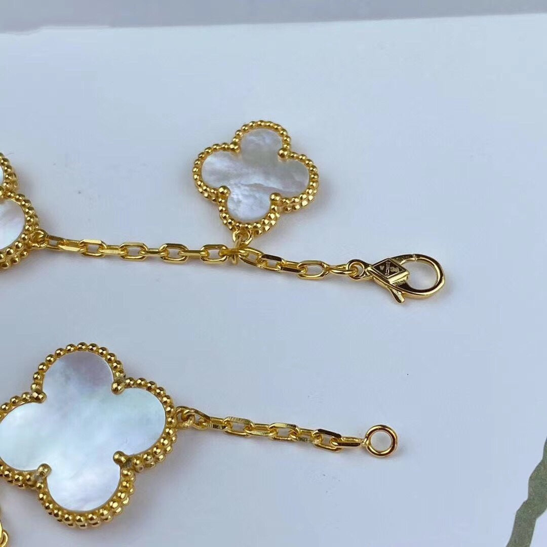 ¡®Dream¡¯MAGIC CLOVER MOP GOLD BRACELET 5 MOTIFS