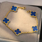 [Dream]New CLOVER 5 MOTIF BLUE AGATE BRACELET COLLECTION