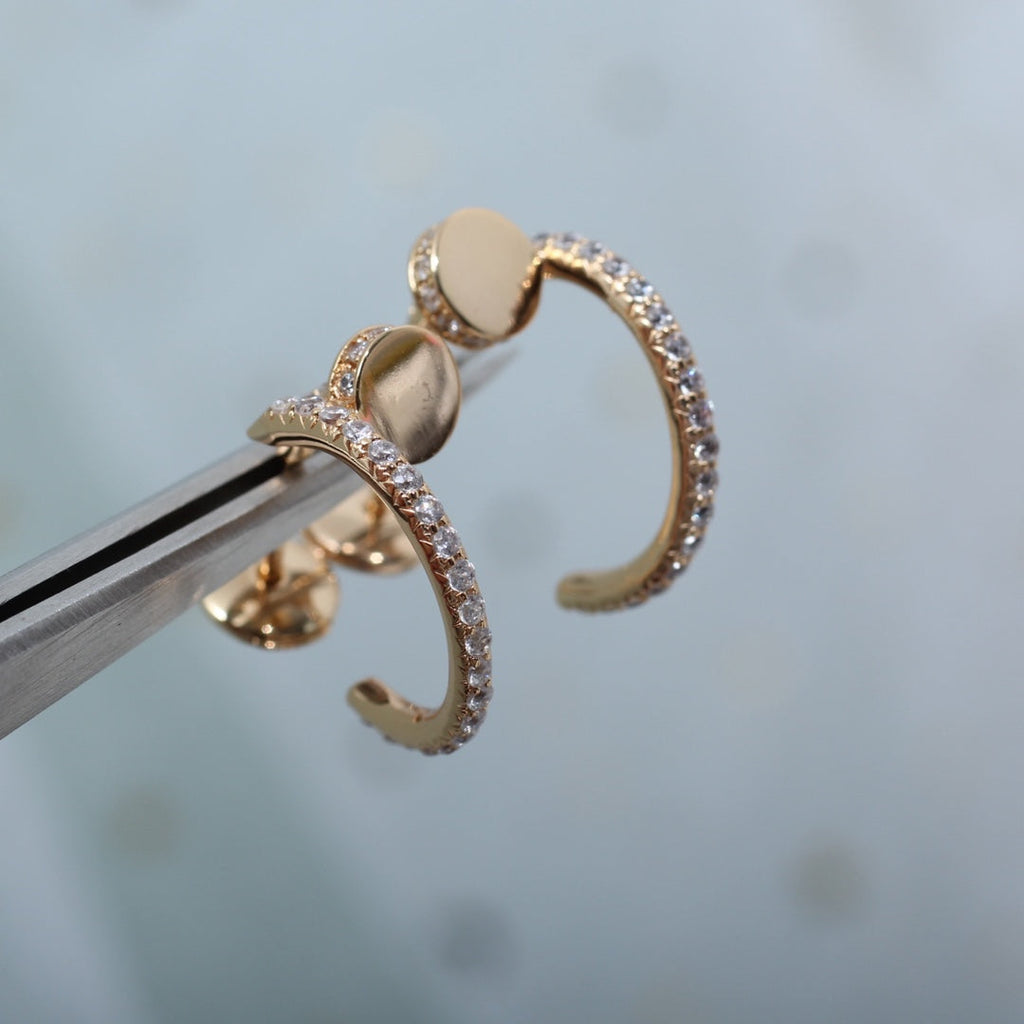 「ドリーム」ジュスト アン クル イヤリング 12.75mm ピンクゴールド ダイヤモンド