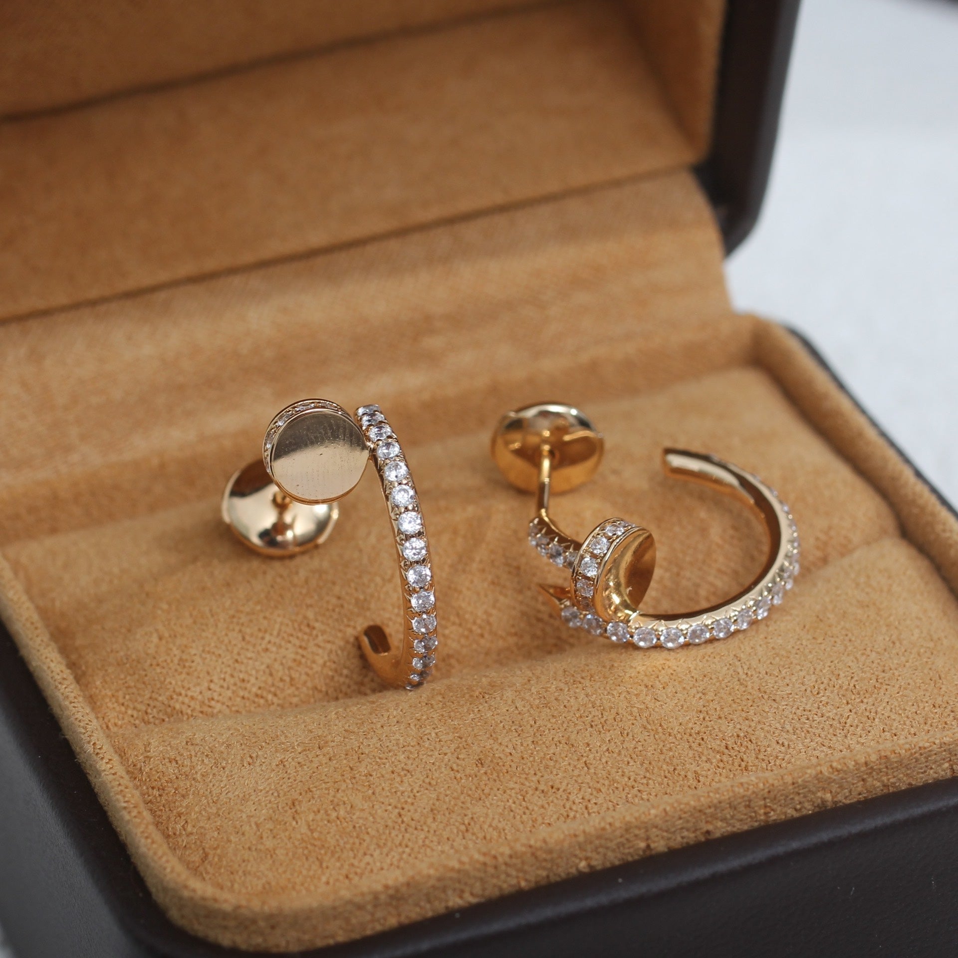 ¡®Dream¡¯JUSTE EARRINGS 12.75MM PINK GOLD DIAMOND