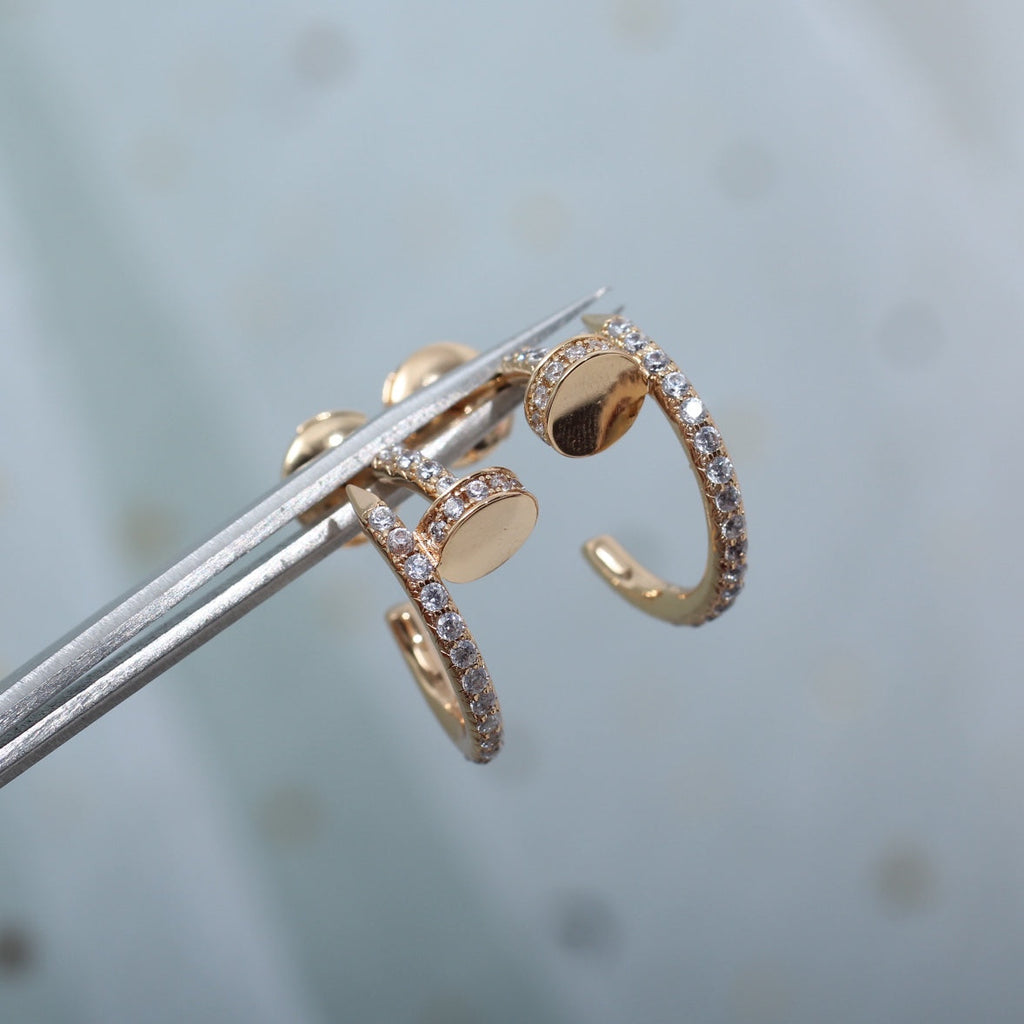 「ドリーム」ジュスト アン クル イヤリング 12.75mm ピンクゴールド ダイヤモンド