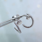 「ドリーム」ジュスト イヤリング 12.75mm シルバー ダイヤモンド