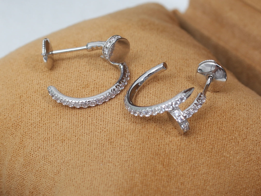 ¡®Dream¡¯JUSTE EARRINGS 12.75MM SILVER DIAMOND
