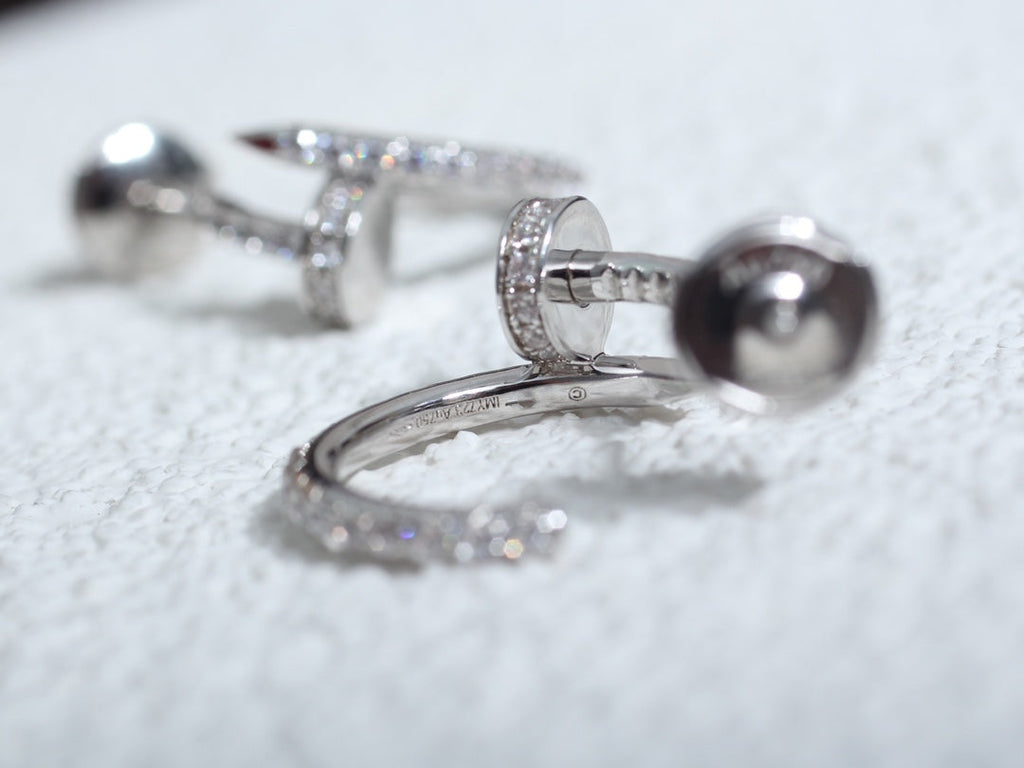 「ドリーム」ジュスト イヤリング 12.75mm シルバー ダイヤモンド