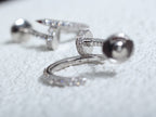 「ドリーム」ジュスト イヤリング 12.75mm シルバー ダイヤモンド