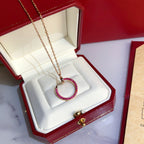 „Dream“ JUSTE HALSKETTE GOLD ROT DIAMANTEN