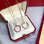 „Dream“ JUSTE HALSKETTE GOLD ROT DIAMANTEN