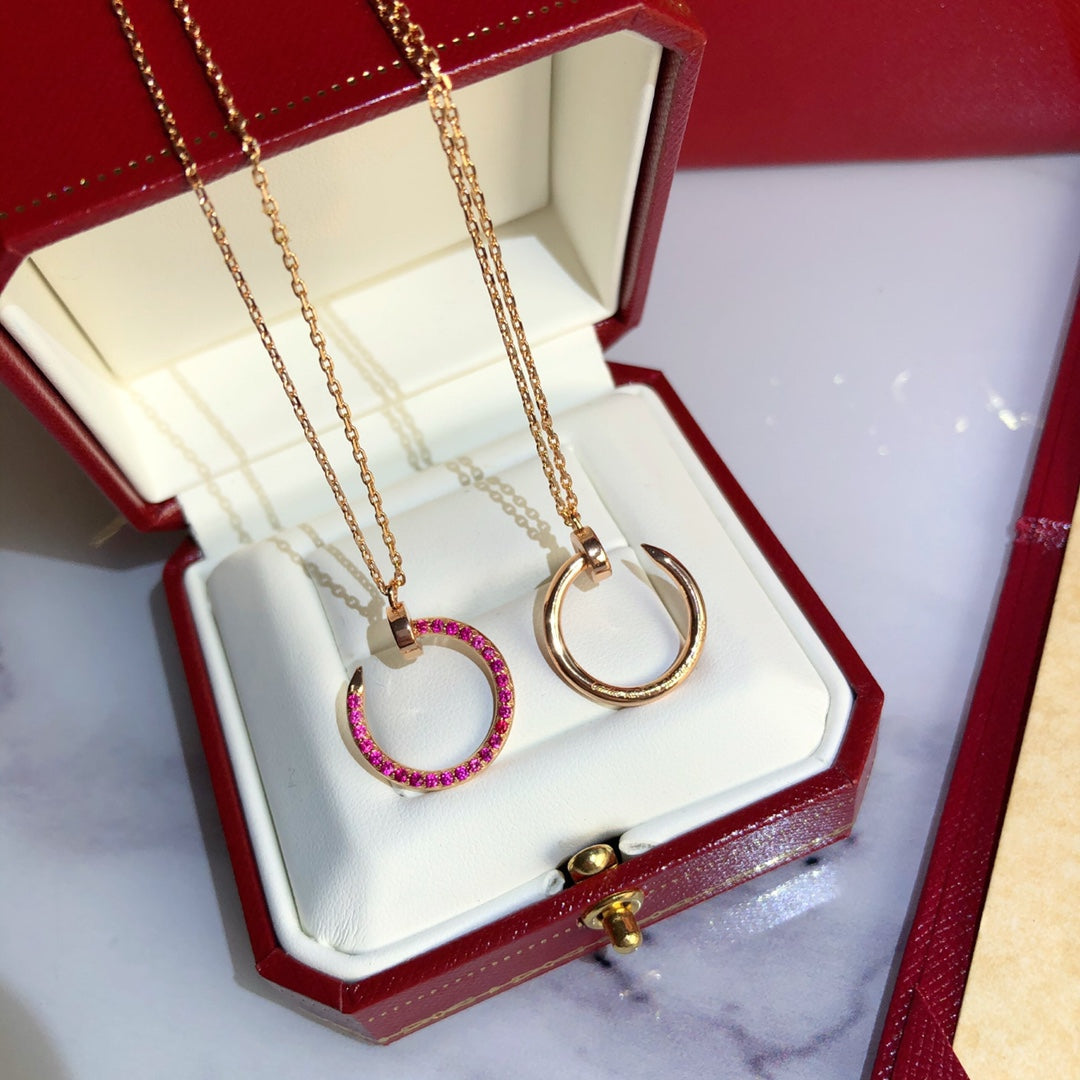 ¡®Dream¡¯JUSTE NECKLACE GOLD RED DIAMONDS