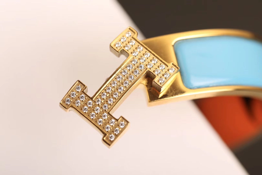 ¡®Dream¡¯H CLOUD BLUE BRACELET GOLD DIAMOND