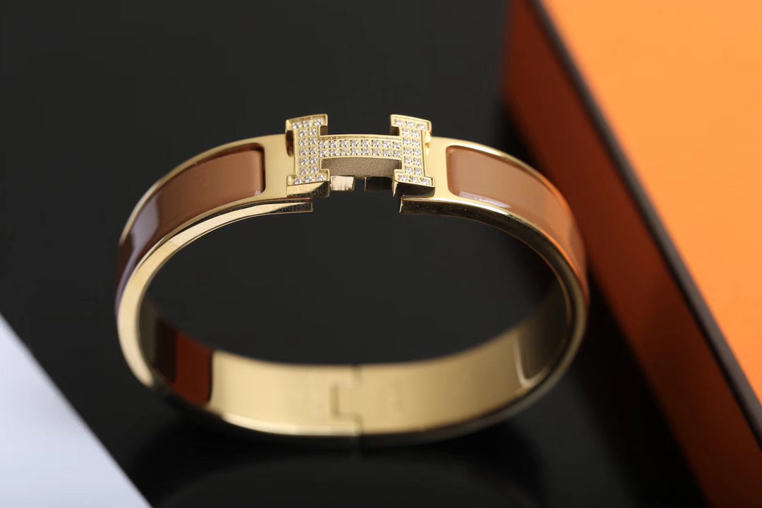 ¡®Dream¡¯H BRACELET GOLD DIAMOND