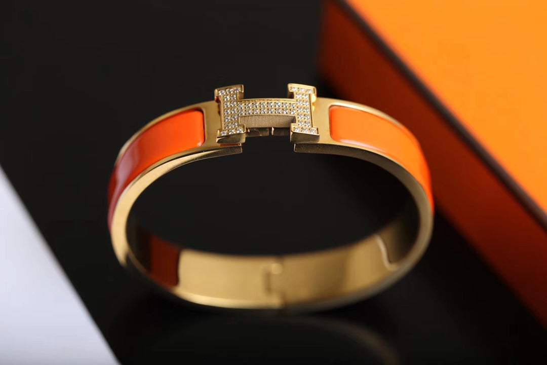 ¡®Dream¡¯H BRACELET GOLD DIAMOND