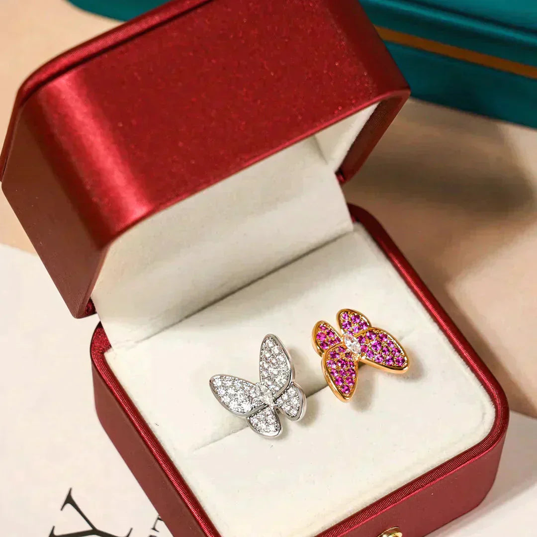 ¡®Dream¡¯TWIN BUTTERFLY DIAMOND RING
