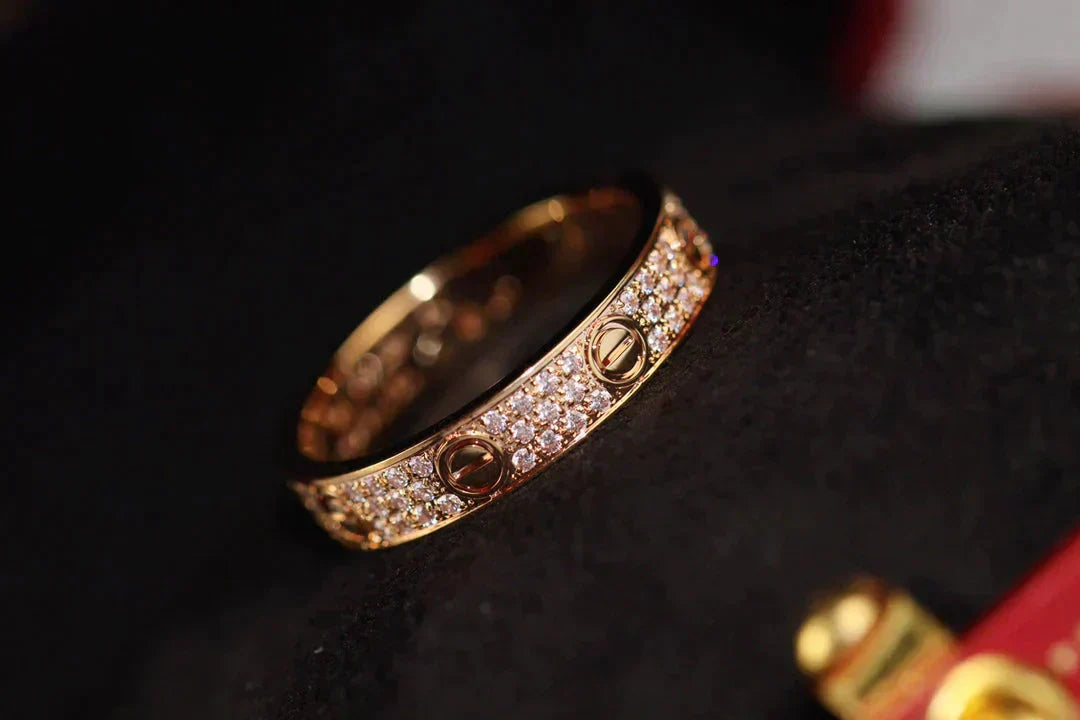 ¡®Dream¡¯LOVE RING 3.6MM DIAMOND PAVED