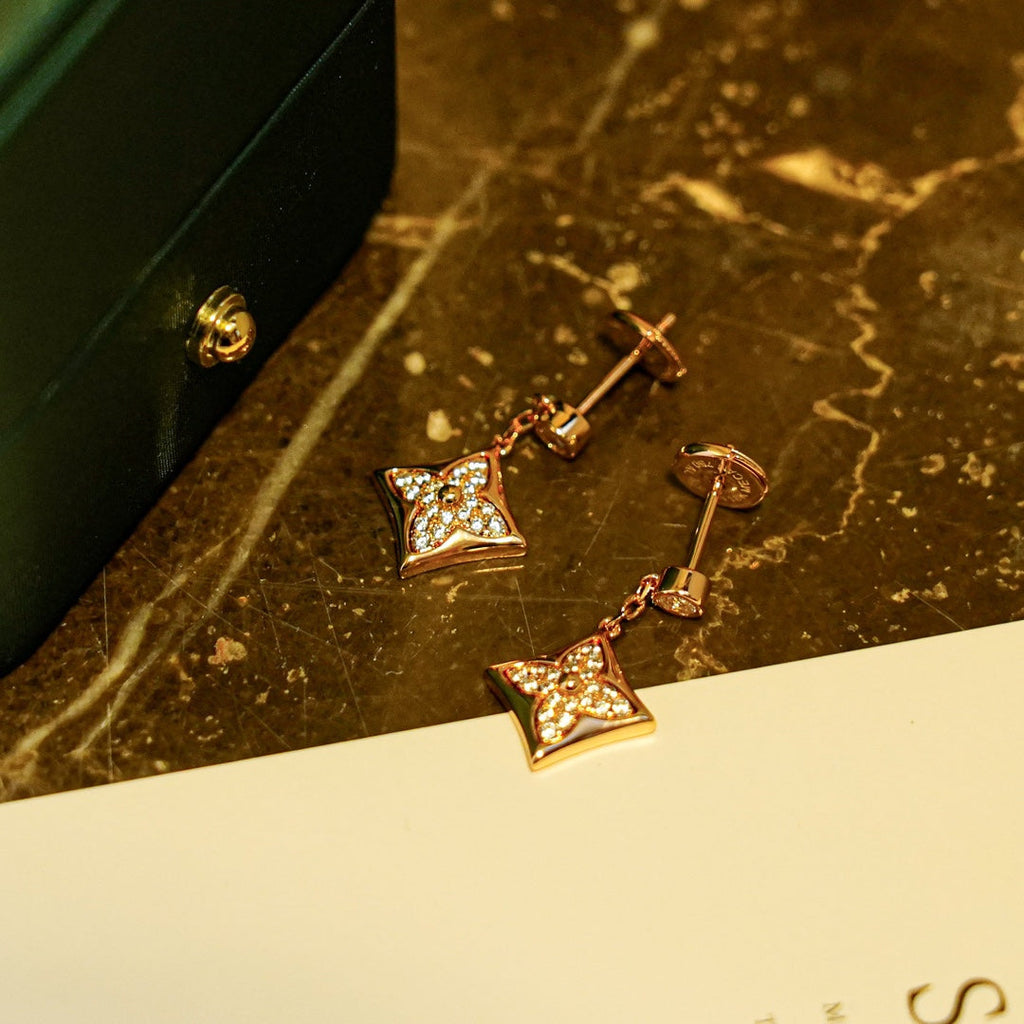 ¡®Dream¡¯STAR DIAMONDS OHRRINGE GOLD