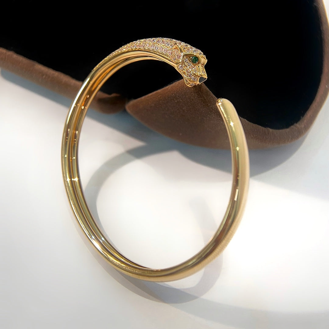 „Dream“ PANTHÈRE GOLD DIAMOND OFFENER ARMBREIF