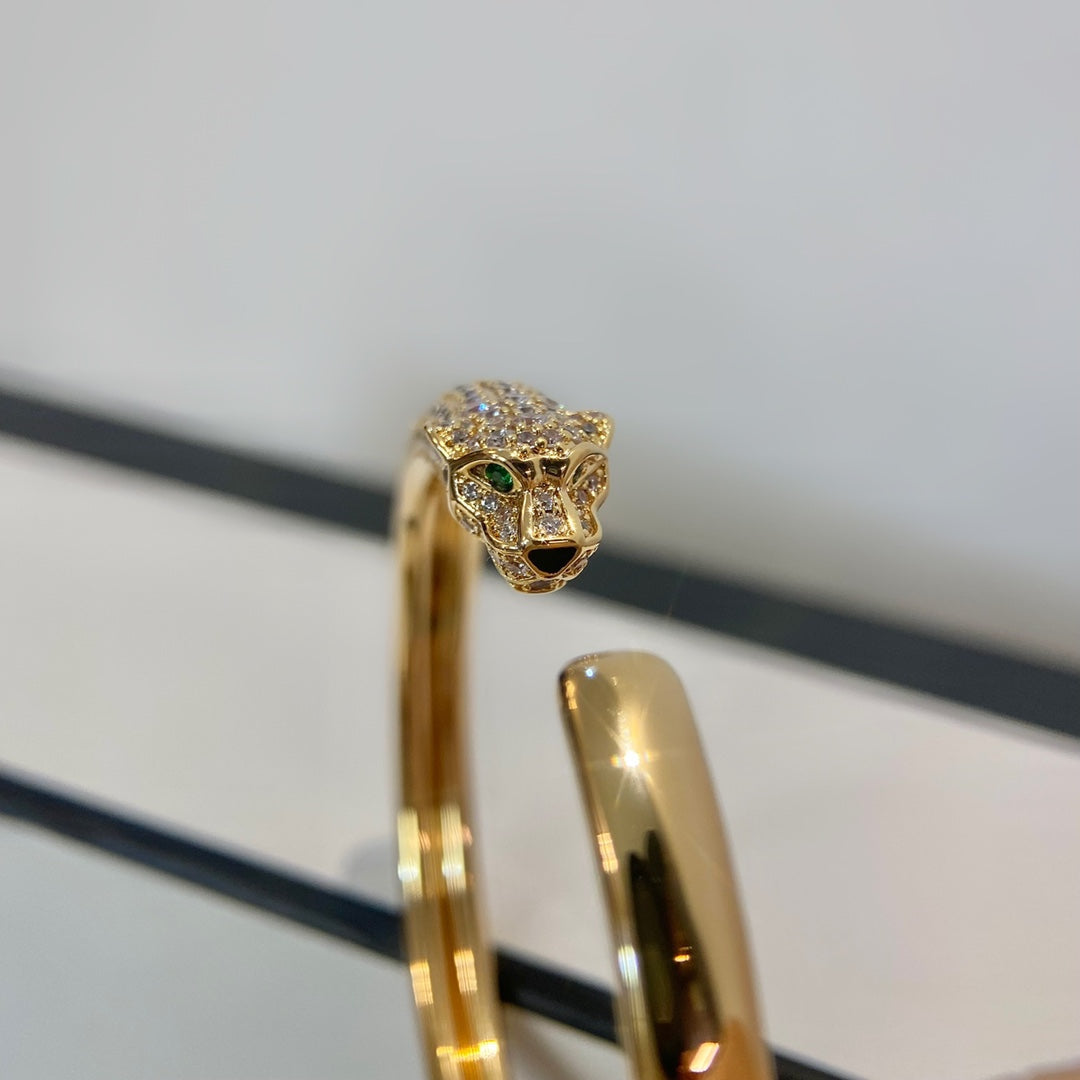 „Dream“ PANTHÈRE GOLD DIAMOND OFFENER ARMBREIF