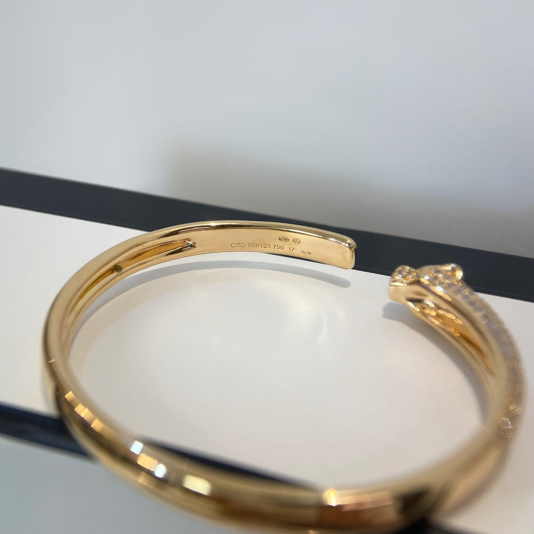 „Dream“ PANTHÈRE GOLD DIAMOND OFFENER ARMBREIF