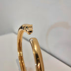 ¡®Dream¡¯PANTHERE GOLD OPEN BRACELET