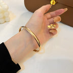 ¡®Dream¡¯PANTHERE GOLD OPEN BRACELET