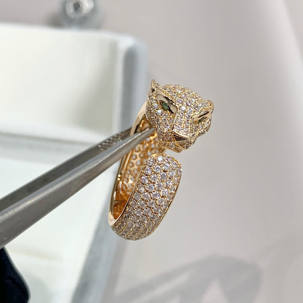 ¡®Dream¡¯PANTHERE PINK GOLD DIAMOND RING
