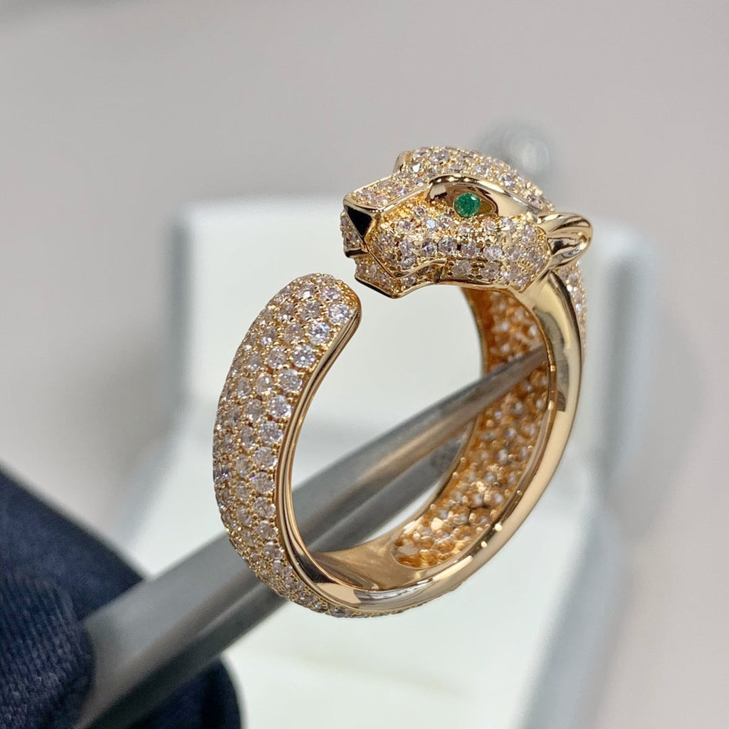 ¡®Dream¡¯PANTHERE PINK GOLD DIAMOND RING