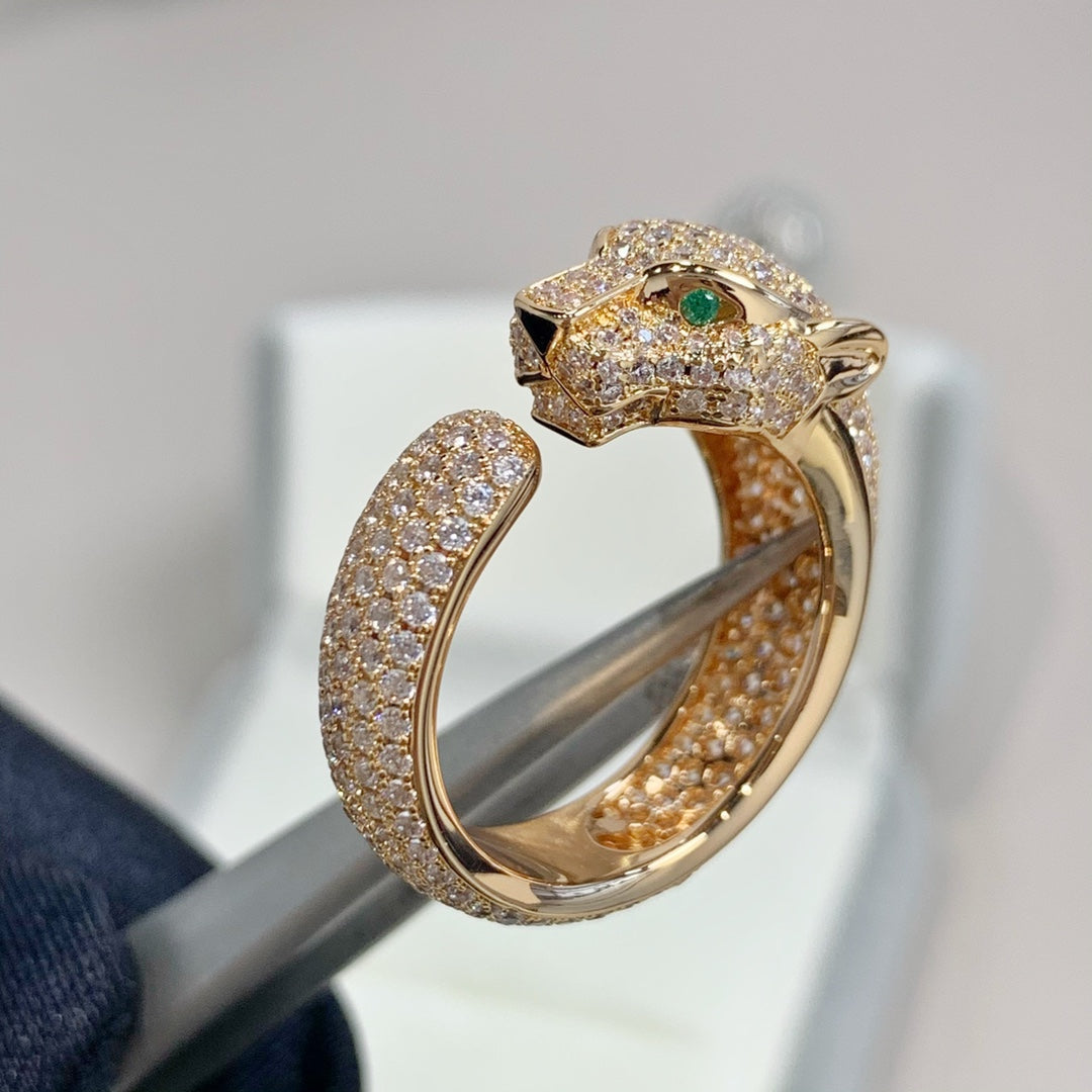¡®Dream¡¯PANTHERE PINK GOLD DIAMOND RING