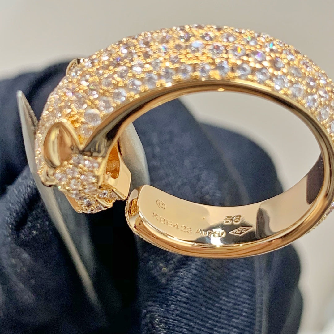 ¡®Dream¡¯PANTHERE PINK GOLD DIAMOND RING