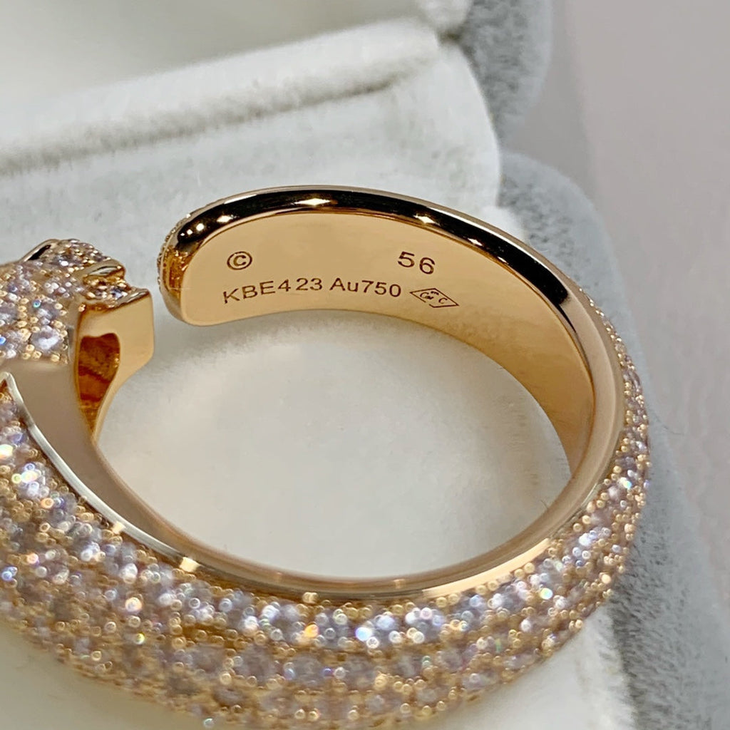 ¡®Dream¡¯PANTHERE PINK GOLD DIAMOND RING