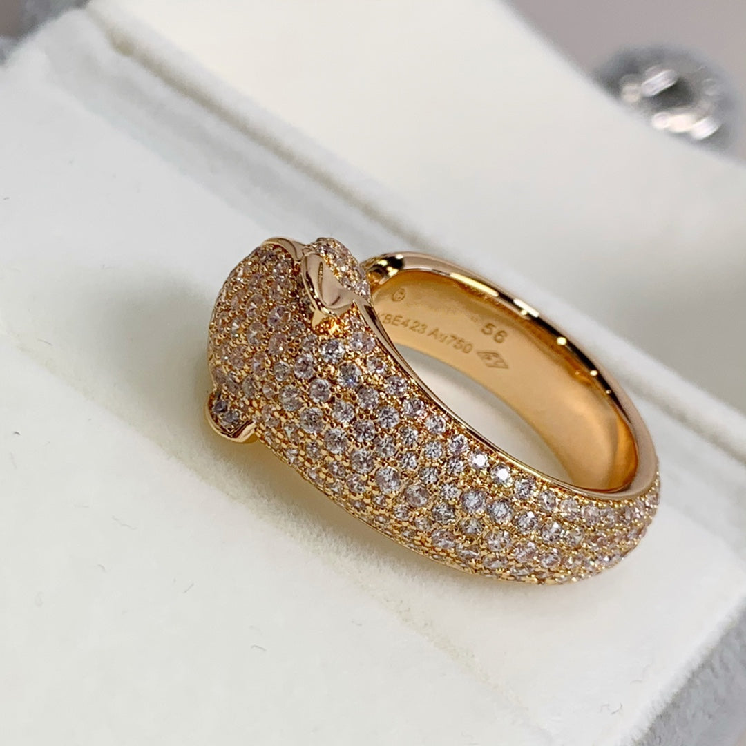 ¡®Dream¡¯PANTHERE PINK GOLD DIAMOND RING