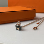 ¡®Dream¡¯CONSTANCE SCHWARZ ANHÄNGER ROSÉGOLD KETTE