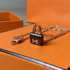 ¡®Dream¡¯CONSTANCE SCHWARZ ANHÄNGER ROSÉGOLD KETTE