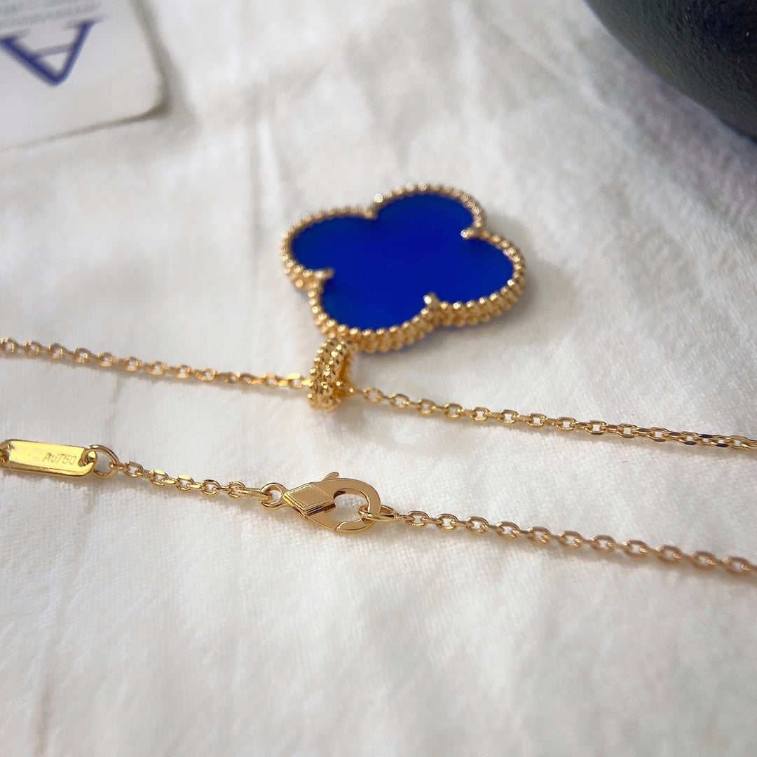 ¡®Dream¡¯CLOVER 25MM NECKLACE TURQUOISE ROSE GOLD