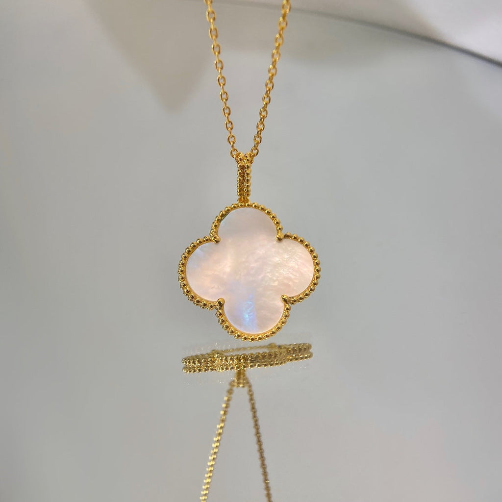 ¡®Dream¡¯CLOVER 25MM MOP LARGE PENDANT NECKLACE