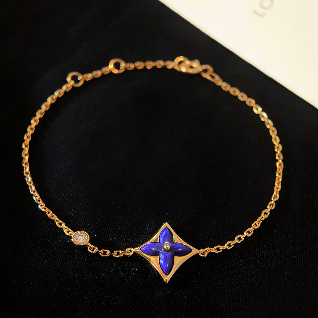 ¡®Dream¡¯COLOR STAR PINK GOLD DIAMOND BRACELET