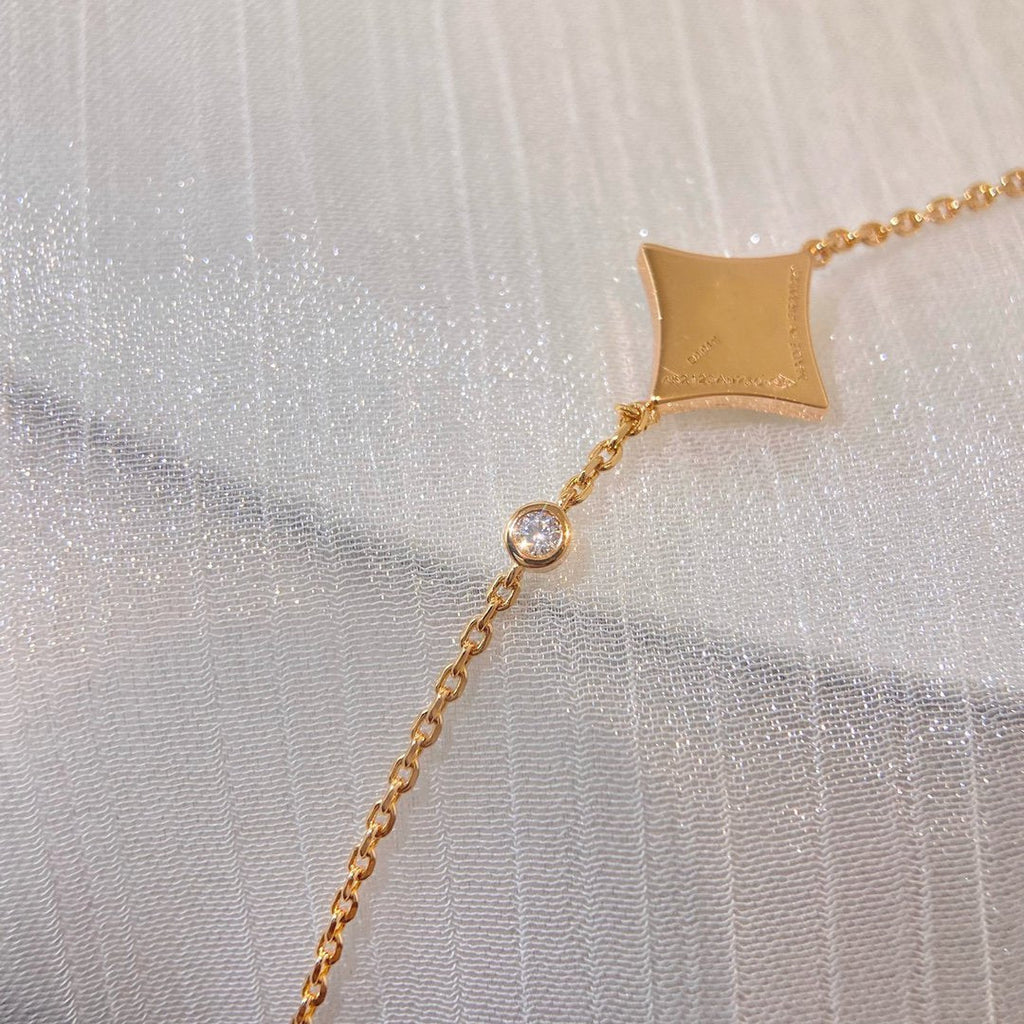 ¡®Dream¡¯COLOR STAR PINK GOLD DIAMOND BRACELET