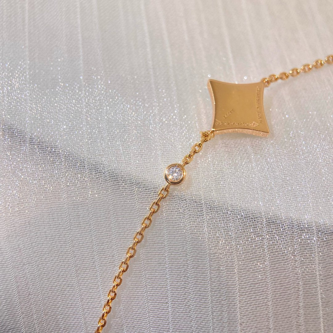 ¡®Dream¡¯COLOR STAR PINK GOLD DIAMOND BRACELET