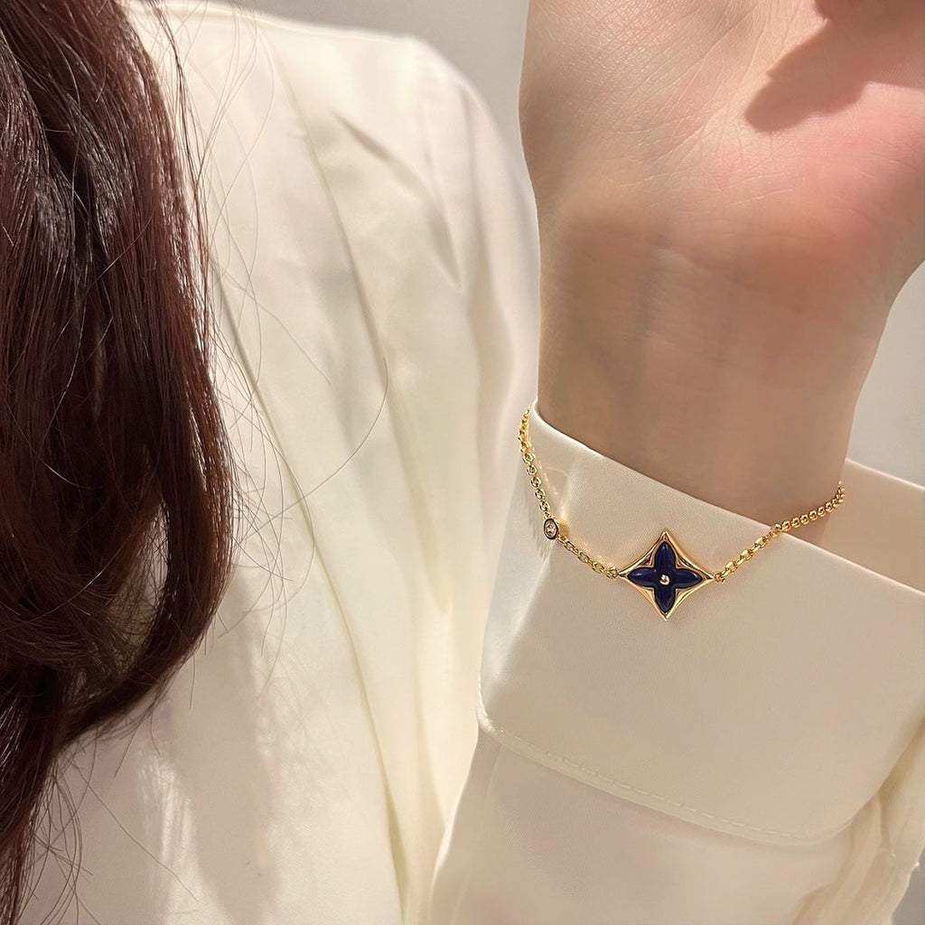 ¡®Dream¡¯COLOR STAR PINK GOLD DIAMOND BRACELET