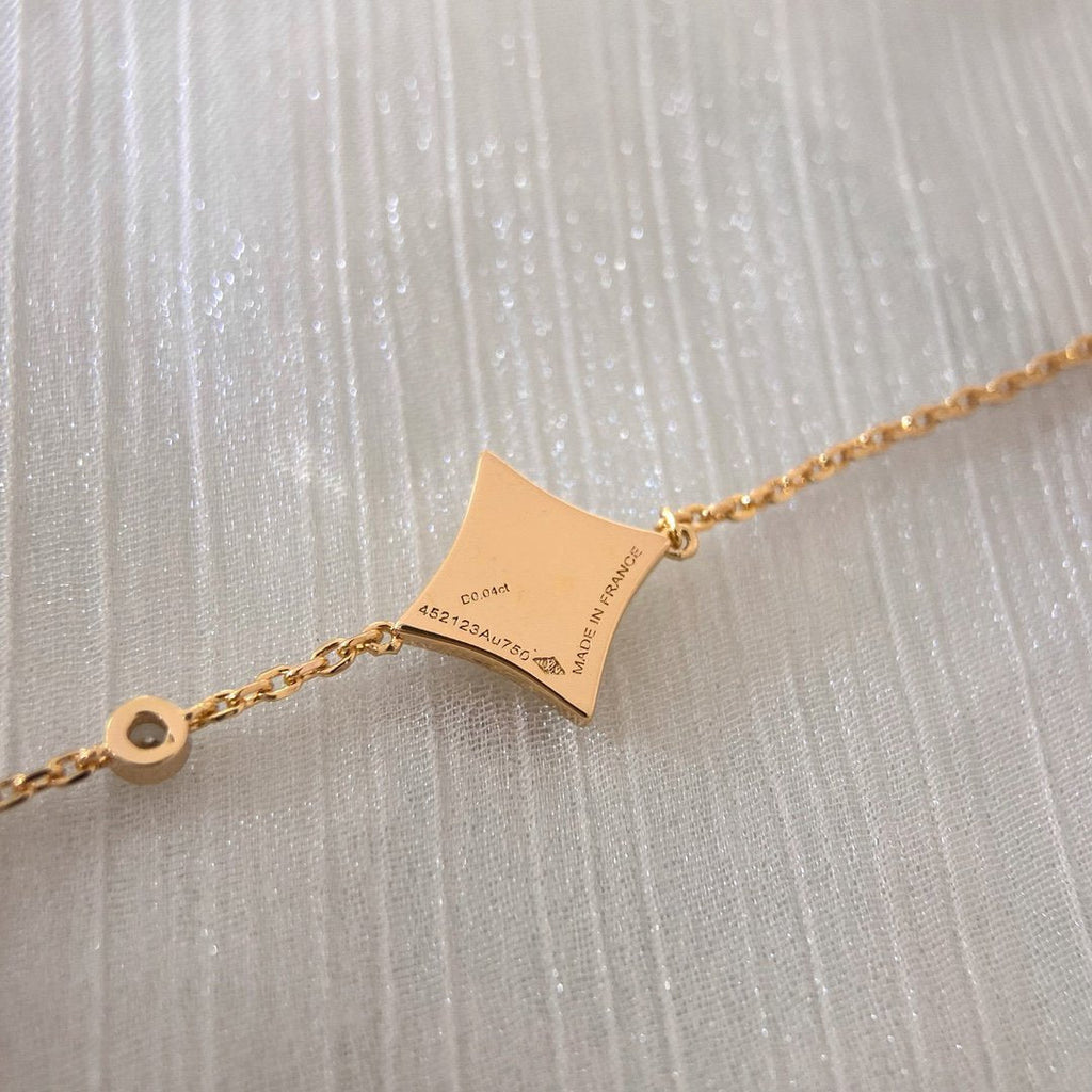 ¡®Dream¡¯COLOR STAR CARNELIAN PINK GOLD DIAMOND BRACELET