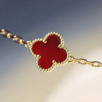 ¡®Dream¡¯CLOVER 20 MOTIFS CARNELIAN NECKLACE