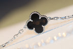 ¡®Dream¡¯CLOVER 20 MOTIFS ONYX DIAMOND SILVER